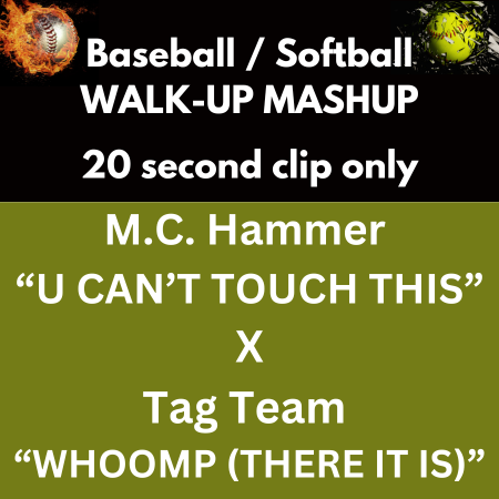 MC Hammer “U Can’t Touch This” x Tag Team “Whoomp (There It Is)”